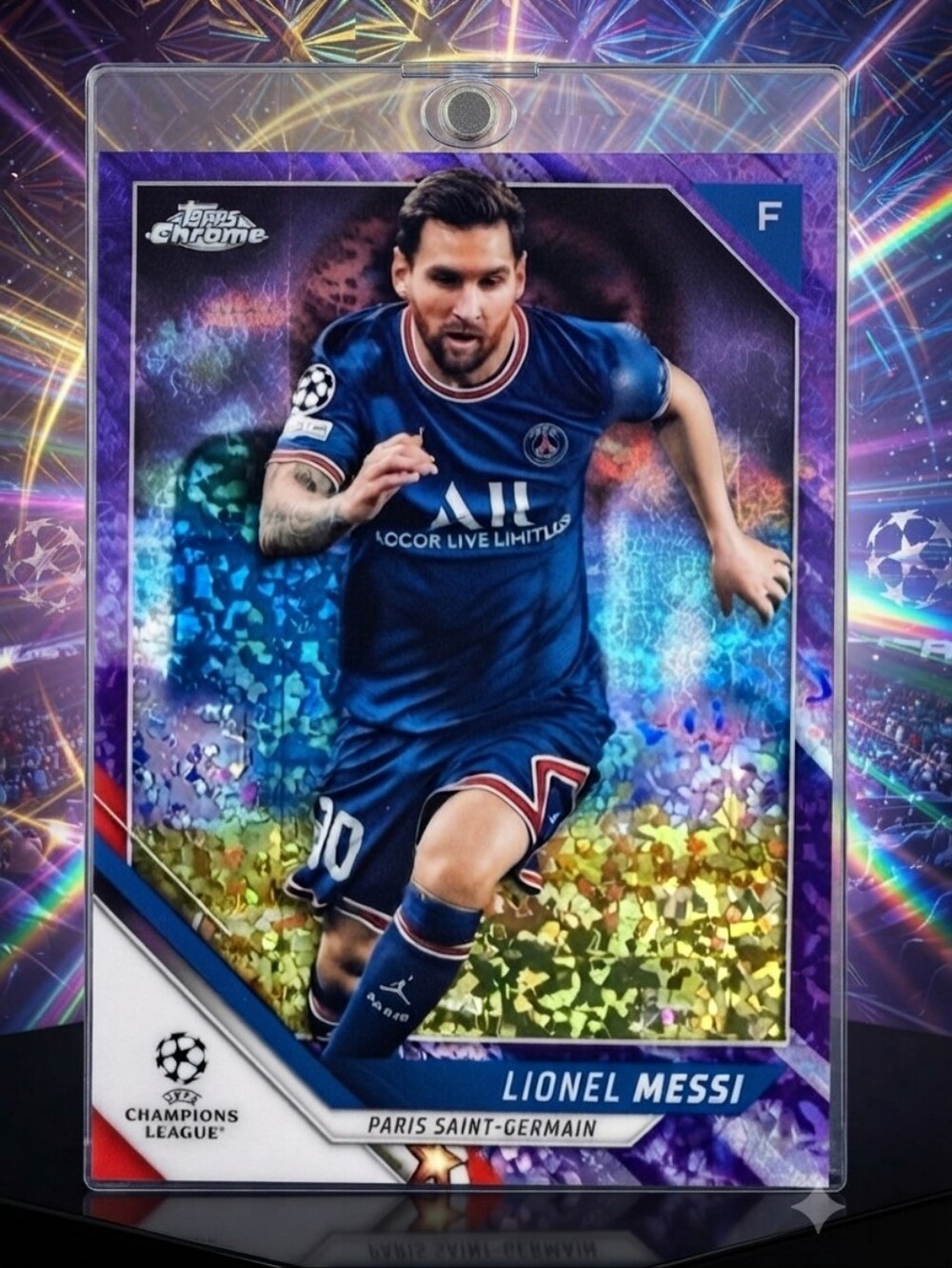 137/250 Topps Chrome Lionel Messi Purple Refractor